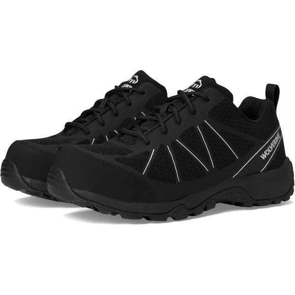 Wolverine Mens Amherst II CarbonMAX Work Shoe US 7.5 M Black Composite Toe NIB - Picture 1 of 13